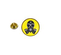 Pins Pin Badge Pin's Metal Avec Pince Papillon Masque A Gaz