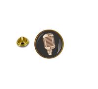 Pins Pin Badge Pin's Metal Avec Pince Papillon Micro Microphone