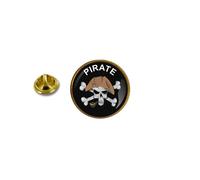 Pins Pin Badge Pin's Metal Avec Pince Papillon Pirate Tete De Mort
