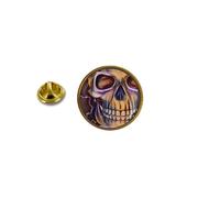 Pins Pin Badge Pin's Metal Avec Pince Papillon Tete De Mort Ref 2 Pirate
