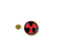 Pins Pin Badge Pin's Metal Biker Motard Radioactif Nucleaire Radiation Symbol