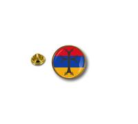 Pins Pin Badge Pin's Metal Broche Drapeau Croix Armenie Armenienne
