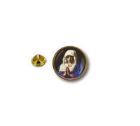 Pins Pin Badge Pin's Metal Broche Drapeau Vierge Marie Chretien Jesus