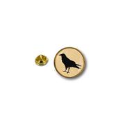 Pins Pin Badge Pin's Metal Broche Pince Papillon Drapeau Corbeau Raven Oiseau