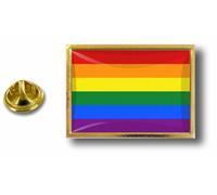Pins Pin Badge Pin's Metal Epoxy Avec Pince Papillon Drapeau Arc En Ciel Rainbow