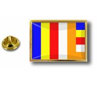 Pins Pin Badge Pin's Metal Epoxy Avec Pince Papillon Drapeau Bouddhiste Tibet