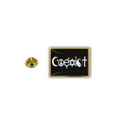 Pins Pin Badge Pin's Metal Epoxy Avec Pince Papillon Drapeau Coexist Noir Peace
