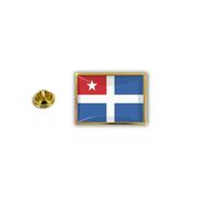 Akachafactory pins pin Badge pin's Metal epoxy avec Pince Papillon Drapeau Crete ile grece