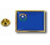 Pins Pin Badge Pin's Metal Epoxy Avec Pince Papillon Drapeau Etats Usa Nevada