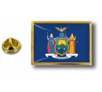 Akachafactory pins pin Badge pin's Metal avec Pince Papillon Drapeau Etats USA New York
