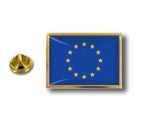 Pins Pin Badge Pin's Metal Epoxy Avec Pince Papillon Drapeau Europe Ue Cee