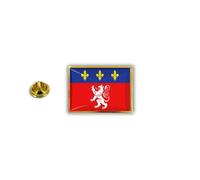 Pins Pin Badge Pin's Metal Epoxy Avec Pince Papillon Drapeau France Lyon