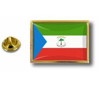 Pins Pin Badge Pin's Metal Epoxy Avec Pince Papillon Drapeau Guinee Equatoriale