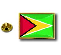 Pins Pin Badge Pin's Metal Epoxy Avec Pince Papillon Drapeau Guyana