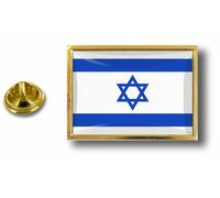 Pins Pin Badge Pin's Metal Epoxy Avec Pince Papillon Drapeau Israel Israelien