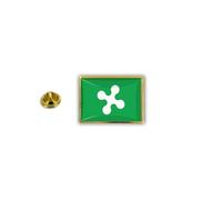 Pins Pin Badge Pin's Metal Epoxy Avec Pince Papillon Drapeau Italie Lombardie