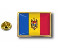 Akachafactory pins pin Badge pin's Metal avec Pince Papillon Drapeau Moldavie moldave