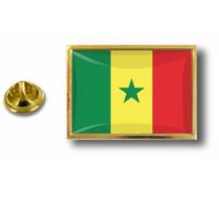 Pins Pin Badge Pin's Metal Epoxy Avec Pince Papillon Drapeau Senegal Senegalais