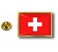 Pins Pin Badge Pin's Metal Epoxy Avec Pince Papillon Drapeau Suisse Swiss
