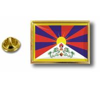 Pins Pin Badge Pin's Metal Epoxy Avec Pince Papillon Drapeau Tibet Tibetain
