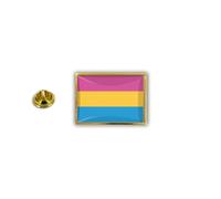 Pins Pin Badge Pin's Metal Epoxy Drapeau Arc En Ciel Rainbow Pansexuel