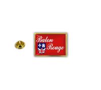 Akachafactory pins pin Badge pin's Metal epoxy Pince Papillon Drapeau Baton Rouge Louisiane