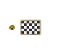 Pins Pin Badge Pin's Metal Epoxy Pince Papillon Drapeau Damier Course Formule 1