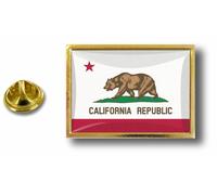 Akachafactory pins pin Badge pin's Metal Pince Papillon Drapeau Etats USA Californie