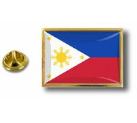 Pins Pin Badge Pin's Metal Epoxy Pince Papillon Drapeau Philippines Philippin
