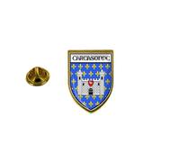 Pins Pin Badge Pin's Souvenir Ville Drapeau Pays Blason Carcassonne