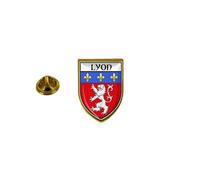 Pins Pin Badge Pin's Souvenir Ville Drapeau Pays Blason Lyon Gones