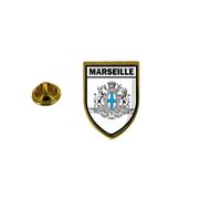 Pins Pin Badge Pin's Souvenir Ville Drapeau Pays Blason Marseille R2