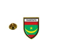 Pins Pin Badge Pin's Souvenir Ville Drapeau Pays Blason Mauritanie Mauritanien