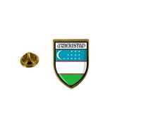Pins Pin Badge Pin's Souvenir Ville Drapeau Pays Blason Ouzbekistan Ouzbek