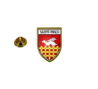 Pins Pin Badge Pin's Souvenir Ville Drapeau Pays Blason Saint Malo