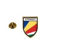 Pins Pin Badge Pin's Souvenir Ville Drapeau Pays Blason Seychelles