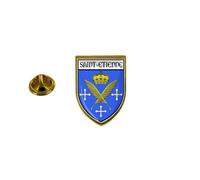 Pins Pin Badge Pin's Souvenir Ville Drapeau Pays Blason St Saint Etienne