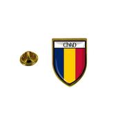 Pins Pin Badge Pin's Souvenir Ville Drapeau Pays Blason Tchad Tchadien