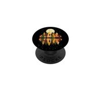 Pins, Pleine Lune d'automne, Saison automnale, forêt PopSockets PopGrip Adhésif