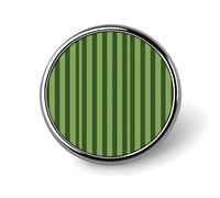 Pin's rond classique rayé vert mignon émail broche bouton broche personnalisée vêtements décoration unisexe porte-badge chapeaux sacs chemises décoration