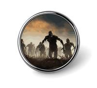 Pin's rond de nombreux zombies en émail mignon broche bouton broche personnalisée vêtements décoration unisexe porte-badge chapeaux sacs chemises décoration