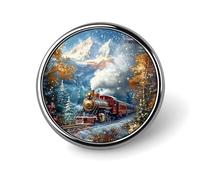 Pin's rond en forme de locomotive à vapeur, représentant une vieille locomotive, idéal pour un mariage ou une entreprise. Ce pin's humoristique est parfait pour un usage professionnel ou personnel.