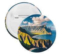 Pin's rond en métal léger pour sac à dos - Épingles tendance pour chemises, vestes, châles, manteaux - Unisexe, 12PCS, Fer blanc, épingles rondes en métal