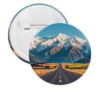 Pin's rond en métal léger pour sac à dos - Pour chemises, vestes, châles, manteaux - Unisexe, 12PCS, Fer blanc, épingles rondes en métal