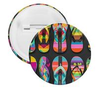 Pin's rond en métal pour sac à dos, tendance pour chemises, vestes, châle, manteau, unisexe, 5PCS, Fer blanc, épingles rondes en métal