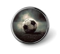 Pin's ronds tendance en forme de chapeau de football pour homme et femme - Épingles amusantes pour sacs à dos, sacs, costumes, accessoires - Broche en métal cool - Style circulaire, Circular