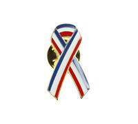 Pin's ruban d'élu de la république - CLJ Charles Le Jeune - France Patriote - Acier - Bleu