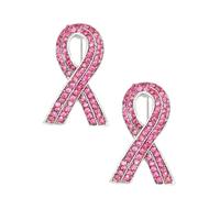 Pin's Ruban Rose Broches en Forme De Ruban Rose en Strass Belle Qualité De Finition pour Sensibilisation Cancer du Sein Symbole Officiel De Sensibilisation Au Cancer du Sein pour Femme (2 Pièces)