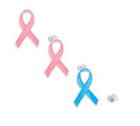 Pin'S Ruban Rose Octobre Rose Lot De 3 Cancer Du Sein Octobre Roses EngagéS Qualité De Finition Epingle Broche Badge