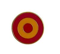 Pin's Scarapel Drapeau de l'Espagne | Broche ronde de 2 cm de diamètre | Fermoir type papillon | Couleurs émaillées de haute qualité | Fabriqué en Zamak résistant | Accessoire pour vêtements, sacs à